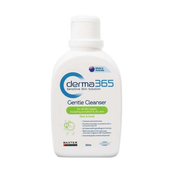 384281_00_derma365_gentle_cleanser_face_body_250_ml Derma365 ผลิตภัณฑ์ทำความสะอาด Gentle Cleanser Face&Body 250 มล.